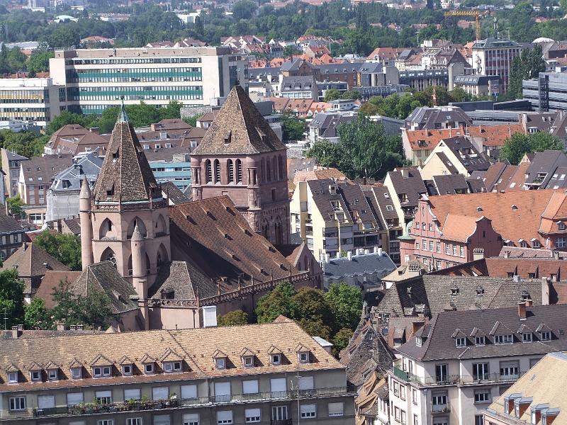 Strasbourg, vue de la Cathédrale Notre-Dame sur la ville