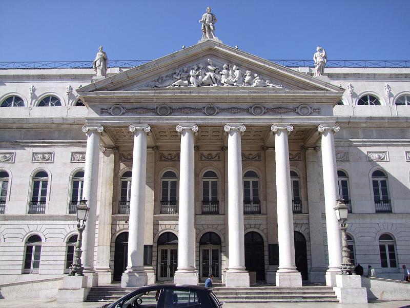 Lisbonne, Rossio, Teatro Nacional Dona Maria II