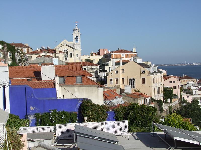 Lisbonne, Vue de l'Alto de Santa Catarina
