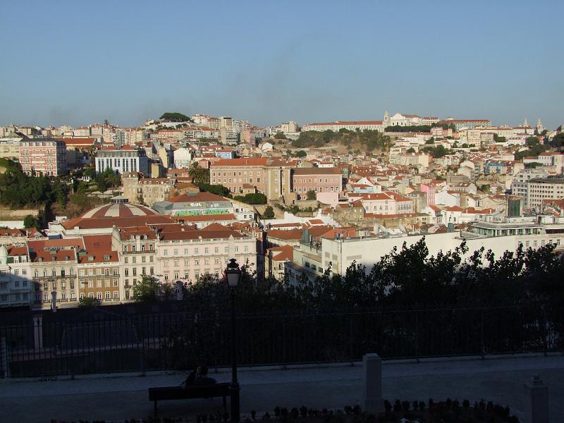 Lisbonne, Vue du Miradouro de São Pedro de Alcântara