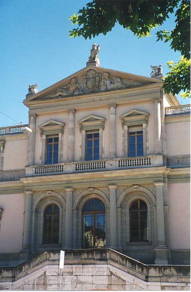 Genève, Place Neuve: le Conservatoire de Musique (Jean-François Bartholoni, 19e)