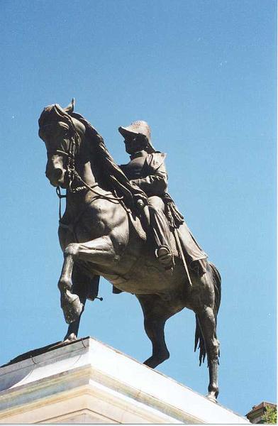 Genève, Place Neuve: Statue du Général Dufour (19e)