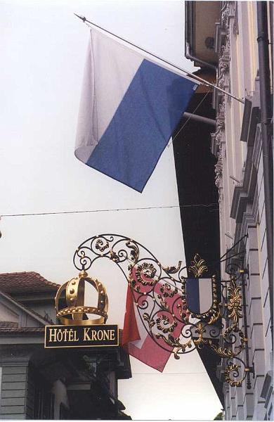 Luzern, Enseigne de l'Hotel Krone